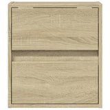 TV Wall Cabinet with LED Lights Sonoma Oak 41x31x45 cm 852275