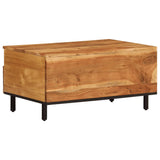 ZNTS Coffee Table 80x54x40 cm Solid Wood Acacia 356868