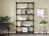 Bookcase Black oak 76 x 32 x 192 cm Engineered wood 882171