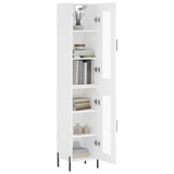 Highboard White 34.5x34x180 cm Engineered Wood 3199433