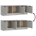 TV Cabinet Concrete Grey 102x35x36.5 cm Engineered Wood 811362