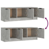 TV Cabinet Concrete Grey 102x35x36.5 cm Engineered Wood 811362