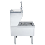 Commercial Hand Wash Sink with Faucet Freestanding Stainless Steel 51116