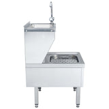 Commercial Hand Wash Sink with Faucet Freestanding Stainless Steel 51116