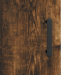 Highboard Smoked Oak 34.5x34x180 cm Engineered Wood 3199374
