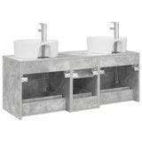 Bathroom Furniture Set 3 pcs Concrete Grey 49.5 x 44.5 x 65 cm 3405886
