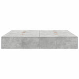 Storage Bed Frame Concrete Grey 180 x 200 cm Engineered Wood 3335400