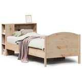 Bookcase Bed without Mattress 100x200cm Solid Wood Pine 3323080
