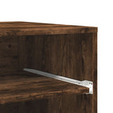 Printer Stand with Wheels Smoked Oak 60x48x74 cm 840636