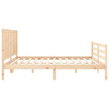 Bed Frame without Mattress 200x200 cm Solid Wood 3194526