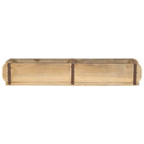 Tray with Storage 4 pcs Brown 57 x 15 x 9 cm Solid Reclaim Wood 4019611