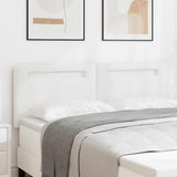 LED Headboard White 160 cm Faux Leather 42007306