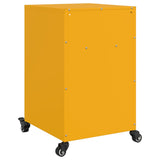 Bedside Cabinets 2 pcs Mustard Yellow 36x39x59 cm Steel 846723