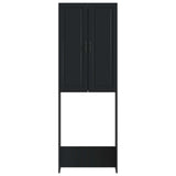 Toilet Cabinet UTRECHT Black 66 x 25.5 x 190 cm Engineered Wood 897796