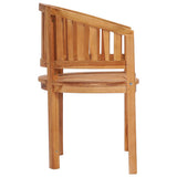 Garden Chair Natural Teak Solid Teak Wood Medium Durable 48018