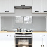 Kitchen Backsplash 2 pcs Light Grey 80 x 50 cm Tempered Glass 3415450