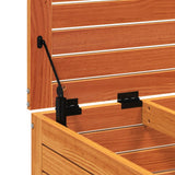 Garden Footstool Wax Brown 62x63.5x32 cm Solid Wood Pine 844900