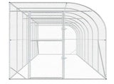 Against Wall Chicken Coop Silver 800 x 200 x 215 cm 3434733