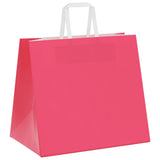 Paper Bags 250 pcs with Handles Pink 32x22x28 cm 4101904