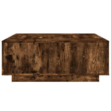 Coffee Table Smoked Oak 100x100x40 cm Engineered Wood 3284053