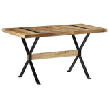 Dining Table 140x70x76 cm Rough Mango Wood 321606