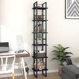 Book Cabinet Black Engineered wood Tall Book Cabinet 806498