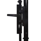 Single Door Fence Gate BOXTEL with Hoop Top 100 x 75 cm 144361
