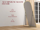 165cm Aluminium Frame Standing Mirror - Gold T3398P378118