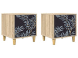 Bedside Cabinet DOKKUM 2 pcs Sonoma Oak 36 x 33 x 50 cm 8007206
