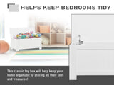 Lift Top Storage Chest Toy Box Organizer with Lid and Safety Hinges for Bedroom Entryway Living Room T3398P341296