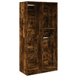 Wardrobe Smoked Oak 100x50x200 cm Engineered Wood 3307769