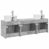 Bathroom Cabinet Set 3 pcs Concrete Grey 49.5 x 44.5 x 65 cm 3405670