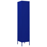 Locker Cabinet Navy Blue 35x46x180 cm Steel 336253