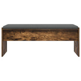 Hall Bench with Cushion Smoked Oak 103 x 38 x 40 cm 891564