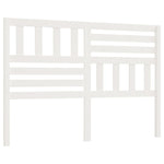 ZNTS Bed Headboard White 141x4x100 cm Solid Wood Pine 814140