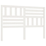 Bed Headboard White Solid pinewood 146 cm Appealing Design 814145