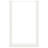 Dining Table Legs U-Shaped 2 pcs White 50x cm Steel 4013177