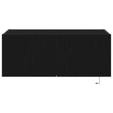 TV Wall Cabinet Black Oak 80 x 35 x 31 cm Engineered Wood 863108