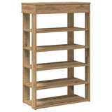 Shoe Rack Artisan Oak 60x30x98 cm Engineered Wood 859931