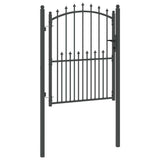 Fence Gate with Spikes EMMEN 150 x 100 cm Powder-coated steel 42009019