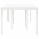 Garden Table White 250 x 100 x 73 cm Poly Rattan 3378518