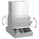 Pig Feeder Silver 82 x 51 x 91.5 cm Galvanised Steel 874644