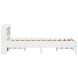 Bed Frame without Mattress White 75x190 cm Small Single Solid Wood Pine 3306913