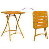 Bistro Set 3 pcs Mustard Steel 42002951