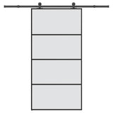 Sliding Door with Hardware Set 102.5x205 cm ESG Glass&Aluminium 3332880