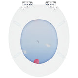 Soft-Close Toilet Seat 2 pcs Blue 44 x 38 cm MDF board 3414546
