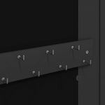 Mirror Jewellery Cabinet Wall Mounted Black 30x8.5x67 cm 353209