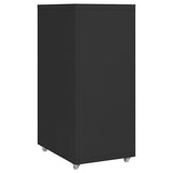 Mobile File Cabinet Black 28x41x69 cm Metal 335918