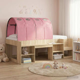 Bed Tunnel 2 pcs Pink 211 x 67.5 x 2 cm Polyester 893711