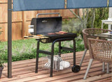 Charcoal BBQ, with Thermometer, Shelves and Wheels T3398P314719